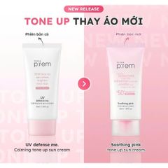 Kem Chống Nắng Nâng Tone Make P:rem Soothing Pink Tone Up SPF 50+ - Bảo Vệ Da Toàn Diện, Kiềm Dầu Cho Da Nhạy Cảm, Chính Hãng Hàn Quốc