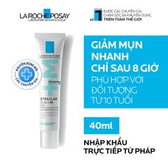 Kem Trị Mụn La Roche-Posay Effaclar Duo+M 40ml - Giảm Mụn, Dưỡng Ẩm và Ngăn Ngừa Tái Phát - Sản Phẩm Chính Hãng từ Pháp