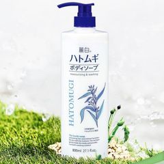 Sữa Tắm Hatomugi Reihaku Kumano 800ml - Dưỡng Ẩm Sáng Da Chiết Xuất Ý Dĩ Từ Nhật Bản, Làm Sạch Dịu Nhẹ, Phù Hợp Mọi Loại Da
