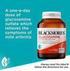 Viên Uống Bổ Xương Khớp Blackmores Glucosamine Sulfate 1500mg One-A-Day - Hỗ Trợ Sức Khỏe Xương Khớp, Hàng Úc, 90 Viên