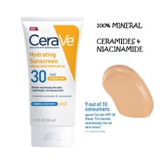 Kem Chống Nắng CeraVe Hydrating Sunscreen SPF 30 (75ml) - Chống Nắng Toàn Diện, Dưỡng Ẩm & Phù Hợp với Da Nhạy Cảm