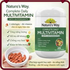 Viên Uống Vitamin Tổng Hợp Nature’s Way Úc 200 Viên - Bổ Sung Năng Lượng, Đẹp Da, Tăng Cường Sức Khỏe Cho Cả Gia Đình