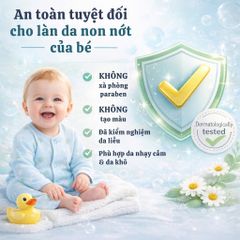Gel tắm gội cho bé Corine de Farme Ultra-Rich - Chăm sóc da nhạy cảm, dịu nhẹ - Chai 250ml/500ml, Hương thơm tự nhiên từ Pháp