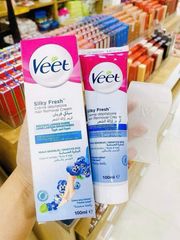 Kem Tẩy Lông Veet Silky Fresh 100ml - Dành Cho Da Nhạy Cảm, Tẩy Lông Nhanh Không Đau, Tiện Lợi Tại Nhà
