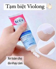 Kem Tẩy Lông Veet Silky Fresh 100ml - Dành Cho Da Nhạy Cảm, Tẩy Lông Nhanh Không Đau, Tiện Lợi Tại Nhà