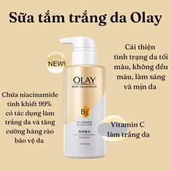 Sữa Dưỡng Thể Trắng Da Olay B3 Retinol Cellscience 500ml - Dưỡng ẩm, Làm Sáng Da, Giảm Mụn, Hương Thơm Dễ Chịu.