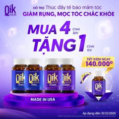 Viên uống QIK HAIR - Giúp Bảo Vệ và Phục Hồi Tóc Hư Tổn - Hỗ trợ chăm sóc tóc hiệu quả, Hộp 30 Viên chính hãng Mỹ