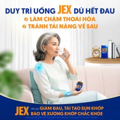 Viên uống JEX Thế Hệ Mới - Hỗ trợ xương khớp, giảm đau thoái hóa khớp, 60 viên & 30 viên, bổ sung sức khỏe chính hãng