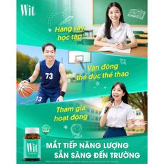 Viên uống bổ mắt Wit - Hỗ trợ tăng cường thị lực và giảm mờ mắt - Hộp 60 & 30 viên - Thành phần từ thiên nhiên