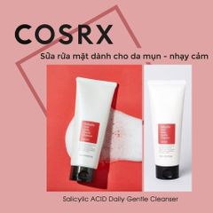Sữa Rửa Mặt Giảm Mụn Cosrx Salicylic Acid Gentle Cleanser 150ml - Dành Cho Da Mụn, Làm Sạch Hiệu Quả, Dịu Nhẹ Xách Tay Chính Hãng