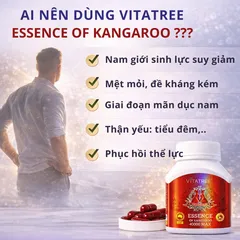 Viên Uống Vitatree Essence Of Kangaroo 40000 Max - Hỗ Trợ Sức Khỏe Nam Giới Tăng Cường Thể Lực và Bồi Bổ Cơ Thể - 100 Viên