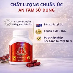 Viên Uống Vitatree Essence Of Kangaroo 40000 Max - Hỗ Trợ Sức Khỏe Nam Giới Tăng Cường Thể Lực và Bồi Bổ Cơ Thể - 100 Viên