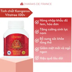 Viên Uống Vitatree Essence Of Kangaroo 40000 Max - Hỗ Trợ Sức Khỏe Nam Giới Tăng Cường Thể Lực và Bồi Bổ Cơ Thể - 100 Viên