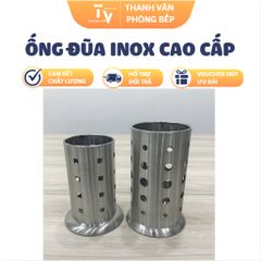 Ống Đũa Inox Tròn Có Đế & Không Đế - Dụng Cụ Nhà Bếp Chất Lượng Cao TV1480, Tiện Lợi & Đẹp Mắt (TV1480)