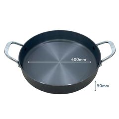 Chảo nhôm cao cấp galbi 40cm - Dụng cụ nấu ăn nhà bếp chất lượng, hàng chính hãng SQ (TV1486)