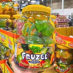 Thạch Rau Câu Trái Cây FRUZEL 1,45kg - Thạch Tự Nhiên Hương Vị Nguyên Chất, Ngọt Thanh, Giàu Vitamin và Chất Xơ