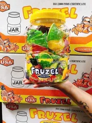 Thạch Rau Câu Trái Cây FRUZEL 1,45kg - Thạch Tự Nhiên Hương Vị Nguyên Chất, Ngọt Thanh, Giàu Vitamin và Chất Xơ