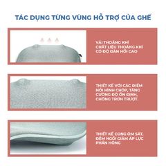 Ghế Bệt Tựa Lưng Công Thái Học ISUNI Bản VIP S2 - Giảm Đau Mỏi, Chống Gù Lưng, Thiết Kế Đa Năng Dành Cho Văn Phòng và Gia Đình