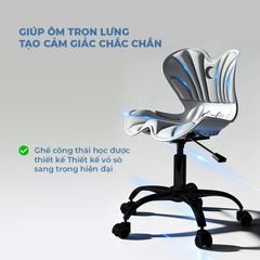 Ghế văn phòng công thái học ISUNI Crypher - Điều chỉnh tư thế ngồi, chống gù lưng, chất liệu cao cấp, giảm đau mỏi lưng, tải trọng 150kg.