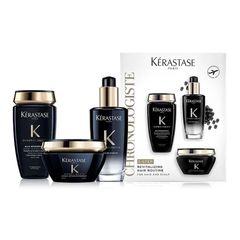 Bộ Chăm Sóc Tóc Kérastase Chronologiste 3 Món - Dầu Gội Bain Satin, Mặt Nạ Masqueintense, Tinh Dầu Bảo Vệ tóc, Chính Hãng Pháp