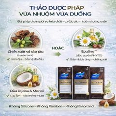 Nhuộm Tóc Phủ Bạc PHYTO 100% Hữu Cơ - Cho Da Nhạy Cảm, Không Gây Kích Ứng, Dưỡng Tóc Tự Nhiên