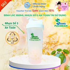 Bình Lắc Pha Sữa 850ml - Thao Tác Dễ Dàng, Chống Rò Rỉ, Phụ Kiện Pha Chế An Toàn Không BPA cho Gym và Học Tập