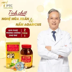 Viên Uống Tinh Chất Nghệ Nano Curcumin & Nấm Agaricus - Cải Thiện Dạ Dày, Hỗ Trợ Tiêu Hóa - Hộp 1300 Viên Chính Hãng Nhật Bản
