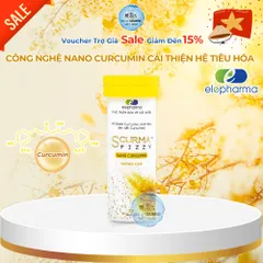 Viên Sủi Dạ Dày Scurma Fizzy Elepharma - Hộp 2 Tuýt 20 Viên Chính Hãng, Hỗ Trợ Tiêu Hóa, Chứa Nano Curcumin, Giảm Trào Ngược Dạ Dày