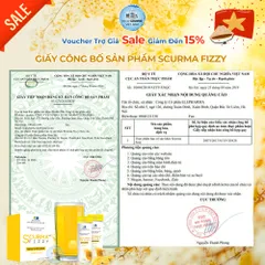 Viên Sủi Dạ Dày Scurma Fizzy Elepharma - Hộp 2 Tuýt 20 Viên Chính Hãng, Hỗ Trợ Tiêu Hóa, Chứa Nano Curcumin, Giảm Trào Ngược Dạ Dày