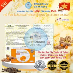 Viên Uống Hỗ Trợ Giảm Viêm Loét Dạ Dày CumarGold New - 30 Viên - Chính Hãng & Xuất Kèm VAT 8%