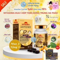 Viên NITASORA Soraicine - 60 Viên Tái Sinh Tế Bào Gan, Nhật Bản - Chương Trình Mua 6 Tặng 1, Hỗ Trợ Cải Thiện Chức Năng Gan