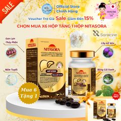 Viên NITASORA Soraicine - 60 Viên Tái Sinh Tế Bào Gan, Nhật Bản - Chương Trình Mua 6 Tặng 1, Hỗ Trợ Cải Thiện Chức Năng Gan