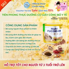 Thực Dưỡng Nutri Fucoidan Plus 500g - Tăng Cường Miễn Dịch Dành Cho Người Ăn Chay, Tiểu Đường Chính Hãng Nhật Bản
