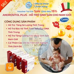 Andrositol Plus - Hỗ Trợ Sinh Sản Nam Giới, Tăng Cường Tinh Trùng Hiệu Quả - Sản Phẩm Chính Hãng Nhập Khẩu Từ Ý
