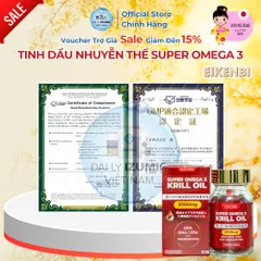 Viên Uống Dầu Nhuyễn Thể Super Omega 3 Krill Oil Eikenbi - Hỗ Trợ Tim Mạch, Tăng Cường Sức Khỏe, Chính Hãng Nhật Bản