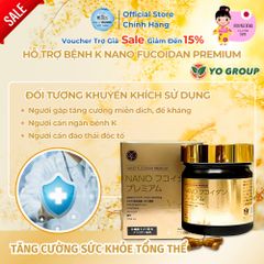 Viên Uống Hỗ Trợ Bệnh K Nano Fucoidan Premium YoGroup - Giải Pháp Sức Khỏe Từ Tảo Biển Nhật Bản, Hỗ Trợ Miễn Dịch và Chống Oxy Hóa