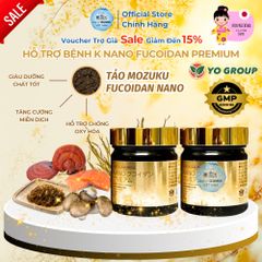 Viên Uống Hỗ Trợ Bệnh K Nano Fucoidan Premium YoGroup - Giải Pháp Sức Khỏe Từ Tảo Biển Nhật Bản, Hỗ Trợ Miễn Dịch và Chống Oxy Hóa