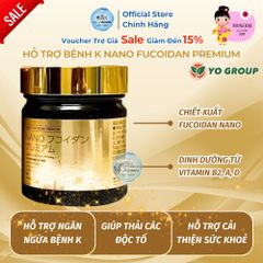 Viên Uống Hỗ Trợ Bệnh K Nano Fucoidan Premium YoGroup - Giải Pháp Sức Khỏe Từ Tảo Biển Nhật Bản, Hỗ Trợ Miễn Dịch và Chống Oxy Hóa