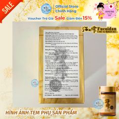 Hộp 120 Viên Uống Fucoidan Vàng Umi No Shizuku Nhật Bản - Hỗ Trợ Giảm Thiểu U Bướu, Sản Phẩm Chính Hãng Chất Lượng Cao