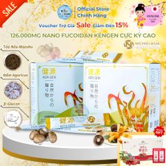 Tảo Nâu Kengen Nano Fucoidan 126.000mg - Hỗ Trợ Miễn Dịch, Chống Di Căn - Hộp 60 Gói Chính Hãng Nhập Khẩu Từ Nhật Bản
