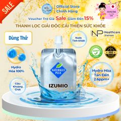 Nước IZUMIO Hydrogen 3.3ppm - Gói 200ml Tăng Cường Sức Khỏe, Thanh Lọc Cơ Thể Nhập Khẩu Chính Hãng Từ Nhật Bản