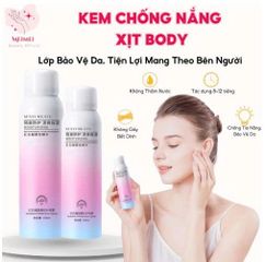 Kem Chống Nắng Xịt BODY Maycreate Trắng Da 150ml - SPF50 Bảo Vệ Da Chống Tia UV, Dạng Mist Thẩm Thấu Nhanh, Không Dầu