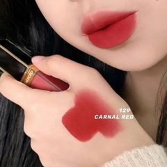 Son Kem Tom Ford Liquid Lip Luxe Matte Màu 129 Carnal Red Đỏ Tươi Chính Hãng – Chất Son Sang Trọng, Độ Bám Lâu, Dưỡng Ẩm Tối Ưu