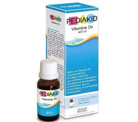 Pediakid Vitamin D3 Nhỏ Giọt Cho Trẻ Sơ Sinh - Hỗ Trợ Hấp Thu Canxi Hỗ Trợ Phát Triển Xương & Răng, Không Mùi Vị, Dễ Uống