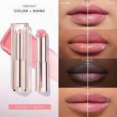 Son Dưỡng Lancôme Idôle Lip Squalane Butterglow 10 Keep It Glowy Màu Hồng Nhạt - Son Dưỡng Cao Cấp Chinh Phục Đôi Môi Bạn