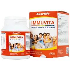 Viên Uống Bổ Sung Vitamin & Khoáng Chất Immuvita Easylife (100 Viên) - Tăng Cường Sức Khỏe, Hỗ Trợ Hệ Miễn Dịch cho Người Trưởng Thành