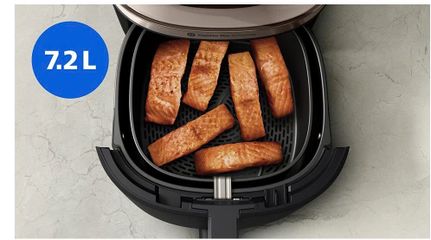 Nồi Chiên Không Dầu Philips Airfryer 5000 NA543 - Chức Năng Hấp, Dung Tích 7.2L, Công Nghệ SteamFry Giữ Dinh Dưỡng Tốt Nhất