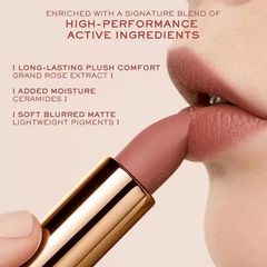 Son Lì Lancôme L'absolu Rouge Intimatte 215 First Kiss - Màu Cam Nude Sang Trọng, Dễ Dàng Phối Hợp Trang Điểm Chính Hãng