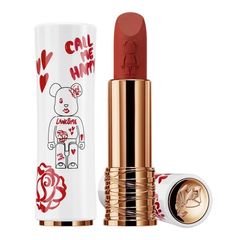 Son Lancôme Bearbrick 330 Milky Bisou Màu Cam Đất - Son Chính Hãng, Dưỡng Ẩm Tốt, Sắc Cam Đất Nữ Tính, Phù Hợp Mọi Trang Điểm