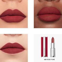 Son Givenchy Le Rouge Deep Velvet Màu 28 Rose Fumé - Son Môi Cao Cấp Đỏ Nâu Sang Trọng Chính Hãng dành cho Phái Đẹp